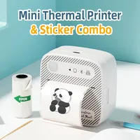 Printer Mini Pembuat Stiker & Label Kertas Thermal Portabel D3 dengan Pencetakan Foto Berwarna, Termasuk Baterai untuk Pencetakan Kesalahan