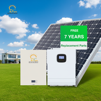 Système solaire hors réseau BR SOLAR 5KW pour usage résidentiel, ensemble complet avec batterie au lithium pour la maison