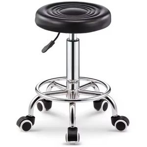 Silla de <span class=keywords><strong>Bar</strong></span> Moderna y Sencilla, <span class=keywords><strong>Altura</strong></span> Ajustable, Giratoria, Taburete para Mostrador, Acero Inoxidable, Tela de Terciopelo, Resistente, Comercial - Product Image 3