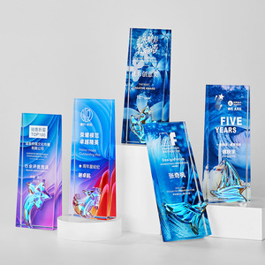 Trofeo de Cristal Personalizado Dianzan Crafts de 1.2 kg para Reuniones Anuales, Premios a Empleados, Impresiones Conmemorativas - Product Image 3