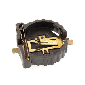 Support de pile bouton CR1220 BS-1220-2, plaqué or, résistant aux hautes températures 280°C °   C - Product Image 2