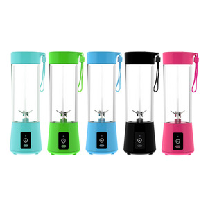Portable <b>Mini</b> Juicer Cup USB Rechargeable Electric Juicing Bottle With Five Plus Blades <b>PC</b> Material Gift - Product Image 5