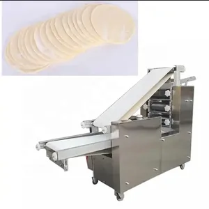Máquina prensadora de masa de Pizza Chapatti de Venta caliente/máquina prensadora de pasteles/máquina para hacer corteza de Pizza redonda