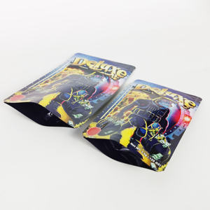 3.5G 7G Sacs Mylar personnalisés résistants aux enfants Emballage en plastique aluminisé de qualité alimentaire Sac à fermeture éclair en Mylar - Product Image 4