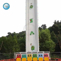 Attraction de fête foraine Jumping Star, parc d'attractions pour enfants et adultes, Crazy Frog Hopper, mini tour de chute, à vendre
