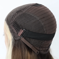 Perruque Lace Front Personnalisée de Haute Qualité, Belle, avec Cuticules Alignées, Mèches Blondes Européennes, Lisse, 100% Cheveux Vierges, pour Lace Blanchie