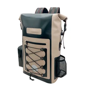 Moda taktik soğutucu çanta yalıtımlı açık piknik öğle soğutucu çanta büyük kapasiteli sızdırmaz sırt çantası