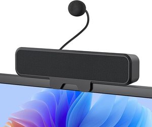 Altavoces para Computadora INGA con Micrófono Desmontable, Plug and Play, Micrófono con Silenciador de un Toque, Estéreo y Bajos, Fácil de Fijar - Product Image 1