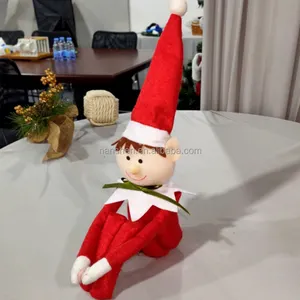 Decoraciones de muñecas de Navidad Regalos de celebración de Noel nórdico Cabeza de resina pequeña Elfos de Navidad