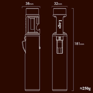 2025 nueva personalidad portátil de mano butano Jet antorcha Spray Gas encendedor recargable encendedor - Product Image 5