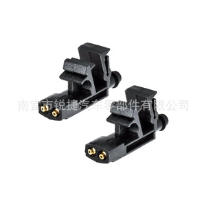 หัวฉีดล้างรถ Ruijie รุ่น 6438A0 643889 สำหรับ Peugeot Citroen พลาสติกสีดำพร้อมปลายทองแดง - Product Image 3