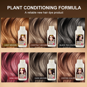 UUKKG Shampoo Colorante Permanente a Lunga Durata in 6 Colori: Rosso Vino, Marrone Caffè, Tinta del Tè Scuro per Coprire i <span class=keywords><strong>Capelli</strong></span> Grigi e Modellare lo Stile - Product Image 5