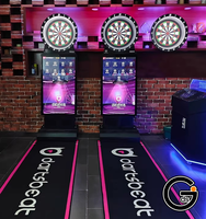 Mesin Dart Elektronik Dartsbeat DBS-100 Profesional 43" Layar Sentuh dengan Tip Lunak dan Berbagai Mode Permainan untuk Bar/KTV/Klub