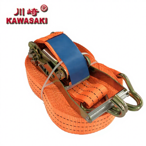 貨物固定ベルト タイダウンウェビングスリング ラチェットストラップ 250-10000kg ダブルJフック付き - Product Image 2