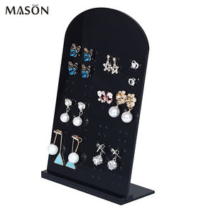 Présentoir à bijoux en acrylique personnalisé Support pour boucles <span class=keywords><strong>d</strong></span>'oreilles piercing Présentoir à bijoux en acrylique Support pour boucles <span class=keywords><strong>d</strong></span>'oreilles en acrylique noir - Product Image 2