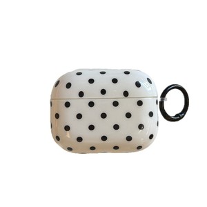 Funda minimalista para auriculares con diseño de lunares negros, compatible con Airpods Pro 3, 2, 3, 4 generación, funda protectora inalámbrica con Bluetooth - Product Image 5