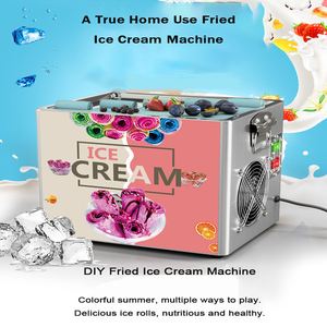 Bán chạy nhất chất lượng cao thép không gỉ thương mại máy làm kem mini công cụ nước đá chiên cho ngân sách thanh ăn nhẹ tráng miệng bền - Product Image 5