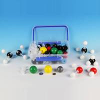 Modelo Molecular Grande de 40 mm de Diámetro, Material Didáctico, 170 Piezas, 66 Atómicos, para Demostraciones en el Aula