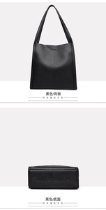 Bolso de Mano Popular de Cuero PU Simple, Bolso Tipo Cubo, Bolso de Mano de Diseño de Lujo, Bolso Tote, Bolso de Hombro Diagonal para Mujer - Product Image 5