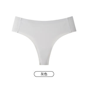 Ventes en gros de sous-vêtements pour femmes en soie glacée d'été, taille mi-haute, multicolores, pour le <span class=keywords><strong>yoga</strong></span>, le sport, le quotidien, lingerie intérieure, culottes sans couture - Product Image 6