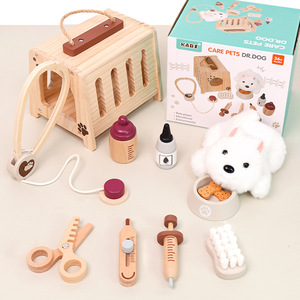 Ensemble de jeu éducatif en <span class=keywords><strong>bois</strong></span> pour la petite enfance, soins aux animaux, 4-6 ans, unisexe, développement du jeu de rôle, jouet de jeu de rôle de <span class=keywords><strong>docteur</strong></span> - Product Image 2