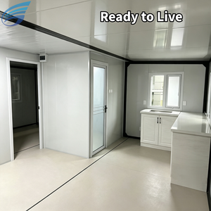 20ft 2-Zimmer Erweiterbares Vorgefertigtes Containerhaus Fertiges Modulares Tragbares Modernes Outdoor/Lagerhaus Tiny Home mit Küche und Bad - Product Image 3