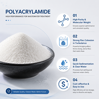 Produit chimique pour le traitement de l'eau, polyacrylamide anionique de poids moléculaire élevé APAM, floculant pour la clarification des eaux usées des conserves