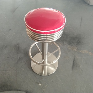 Tabouret <span class=keywords><strong>de</strong></span> <span class=keywords><strong>bar</strong></span> moderne bon marché <span class=keywords><strong>65cm</strong></span> Chaises <span class=keywords><strong>de</strong></span> tabouret <span class=keywords><strong>de</strong></span> <span class=keywords><strong>bar</strong></span> industrielles rondes en cuir rouge <span class=keywords><strong>de</strong></span> luxe bière - Product Image 3