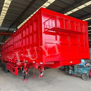 Semirremolques Volquete Laterales de Acero de Alta Calidad, 60 Toneladas, LUYI, 3 Ejes, Hidráulicos, 30-50 CBM, Nuevos - Product Image 3