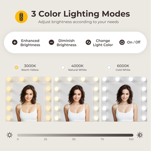 Coiffeuse moderne en bois avec miroir éclairé par LED, étagères de rangement, grands tiroirs, tabouret de rangement, prise de courant, <span class=keywords><strong>chambre</strong></span> à coucher - Product Image 4