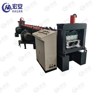 Machine de formage à rouleaux de garde-corps autoroutier en alliage d'aluminium à double vague automatique haute vitesse de haute qualité avec pompe à roulement - Product Image 2