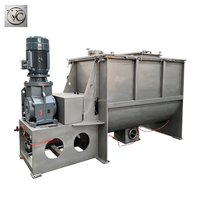 Mélangeur à ruban motorisé FKJX 50-5000L de qualité alimentaire avec capacité de revêtement, mélangeur industriel à pales à double arbre