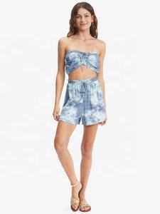 Ensemble d'échauffement à sublimation personnalisé uniformes de pom-pom girl pour la pratique du pom-pom girl soutien-gorge et short de pom-pom girl - Product Image 5