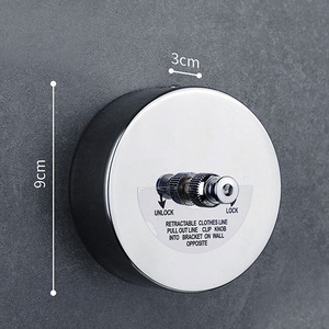 Ligne de vêtements en nylon en acier d'usine Corde <span class=keywords><strong>à</strong></span> <span class=keywords><strong>linge</strong></span> détachable en acier inoxydable Corde <span class=keywords><strong>à</strong></span> <span class=keywords><strong>linge</strong></span> rétractable intérieure facile <span class=keywords><strong>à</strong></span> installer - Product Image 1