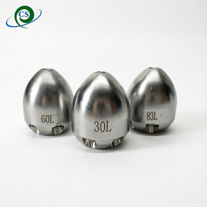 Nueva Boquilla de Acero Inoxidable de Alta Presión de 1/2" con Conexión Hembra Tipo <span class=keywords><strong>Torpedo</strong></span>, Resistente a la Abrasión, para Desatascar Drenajes Comerciales - Product Image 2