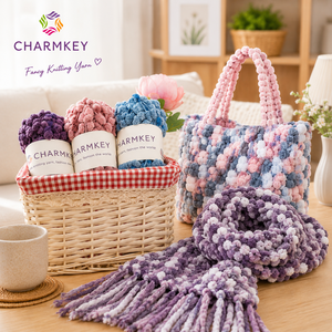 Fil à pompons 100% polyester doux et coloré pour le tricot à la <span class=keywords><strong>main</strong></span>, le crochet, les couvertures, les travaux manuels pour bébés - Product Image 5