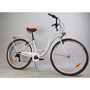 <span class=keywords><strong>Vélo</strong></span> de ville unisexe <span class=keywords><strong>28</strong></span> <span class=keywords><strong>pouces</strong></span> avec 7 vitesses, cadre en acier carbone, freins à double V classiques pour hommes et femmes, capacité de charge de 160 kg - Product Image 4