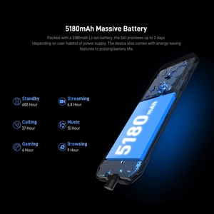 Vente d'usine Nouveaux produits <span class=keywords><strong>Doogee</strong></span> <span class=keywords><strong>S61</strong></span> Téléphone robuste Android 4G Téléphone portable <span class=keywords><strong>Doogee</strong></span> Vision nocturne Étanche Smartphone intelligent - Product Image 5