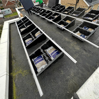 Système de montage solaire au sol BRISTAR avec support de ballast en plastique plat pour panneaux photovoltaïques en HDPE et PP