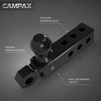 [CAMPAX] Trailer Hitch Receiver D-Shackle Tow Ball 2in 8T Baja Tempa untuk Penarikan Off-Road 4x4 |   Konektor gandengan