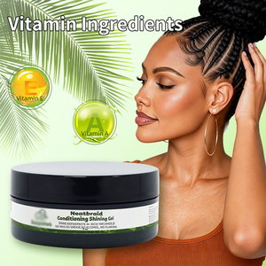 Gel coiffant bio hypoallergénique à tenue forte 4 oz pour tresses, sans résidu blanc, vente en gros - Product Image 4