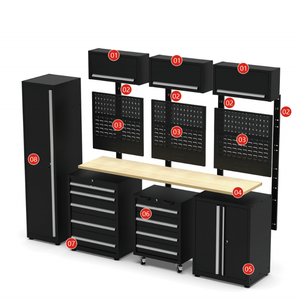 Armoire à outils en métal de haute qualité JZD pour l'extérieur, armoire à outils, établi, armoires de rangement pour garage, pour atelier - Product Image 1