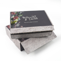Caja de Cartón Corrugado Plegable con Cierre Personalizada, Impresa con Logotipo, para Bolsas de Café y Empaquetado de Granos de Café