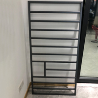 Barras antirrobo para ventanas, diseño moderno, color negro, tamaño personalizado