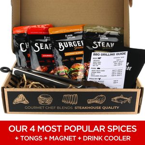 Flavor Brigade Set <span class=keywords><strong>de</strong></span> Especias Gourmet para Asar - Accesorios para BBQ, Condimentos para Ahumador, <span class=keywords><strong>Sin</strong></span> <span class=keywords><strong>Gluten</strong></span>, 100% Natural, Lote Pequeño con Tapa - Product Image 3