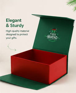 Wholesale Red Green Christmas Advent Calendar <b>Box</b> Rigid Cardboard <b>Empty</b> Mystery Blind <b>Box</b> <b>for</b> Small Jewelry and Surprise <b>Gift</b> - Product Image 2