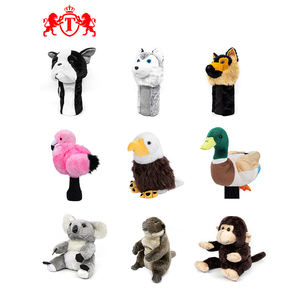 Meilleures ventes : Nouveauté Housses de tête de club de golf en peluche animale, personnalisées, amusantes, de dessin animé, pour driver et fairway, OEM, mignonnes - Product Image 1