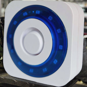 Système d'alarme de sécurité personnel HC-F12, haute sensibilité, 10W décibels, lumière stroboscopique clignotante, sirène piézoélectrique intégrée, couleur bleue - Product Image 3