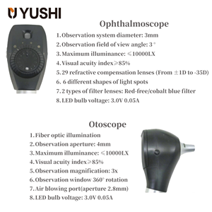 YS-ZCA6 <strong>Wall-Mounted</strong> ENT Diagnostic Station Ophthalmoscope Otoscope Throat <strong>Scope</strong> NIBP Temperature Diagnosis for Clinic - Product Image 2