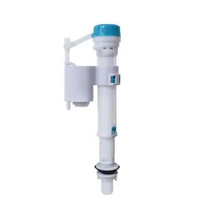 Válvula de llenado de entrada de plástico para inodoro de entrada inferior ajustable HJ101 G15/16 o 7/8 ''para filtro para tanque de agua de plástico para inodoro